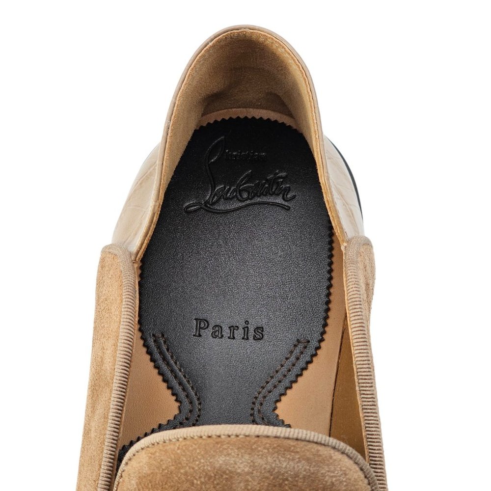 Christian Louboutin Penny No Back Suede Brown - Picture 4 of 9